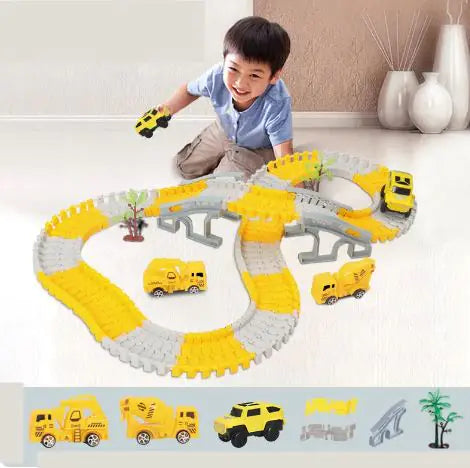 Puzzle Car Rail Toy Set